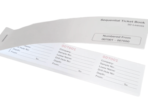 Water Resistant Ticket Book, 50 Leaves