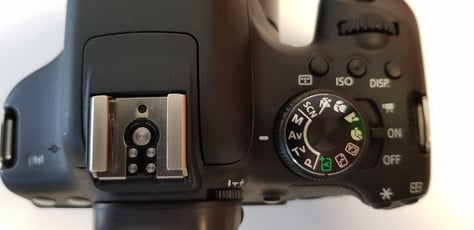 Canon EOS Digital SLR Camera set to AV mode