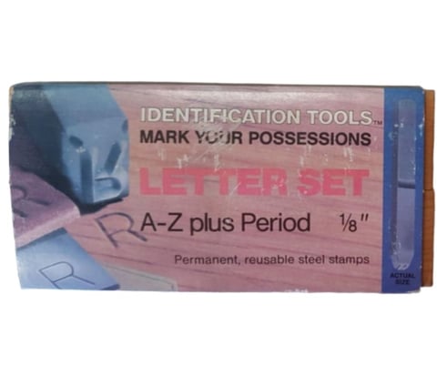 Alphabet and Number Steel Hand Stamps