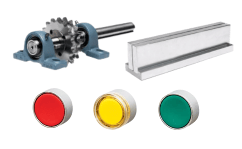 Core saw spare parts group shot || full image