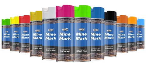 RocX® Mine Mark Spray Paint – Underground Grade