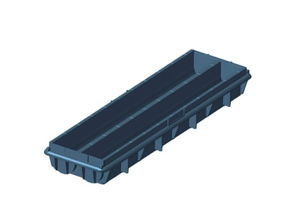 S3 4c Flat Bottom Core Tray || full image