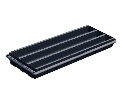 Discoverer Flat Bottom Series 3 Black HyLogging Core Trays