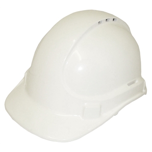 Hard Hat Plastic Vented White
