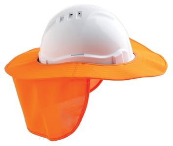 Hard Hat Brim with Neck Flap || full image