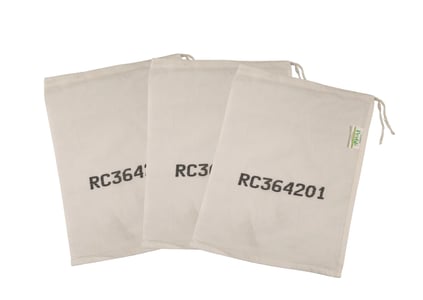 Discoverer Superior Pre-Numbered Drawstring Calico Sample Bags || full image