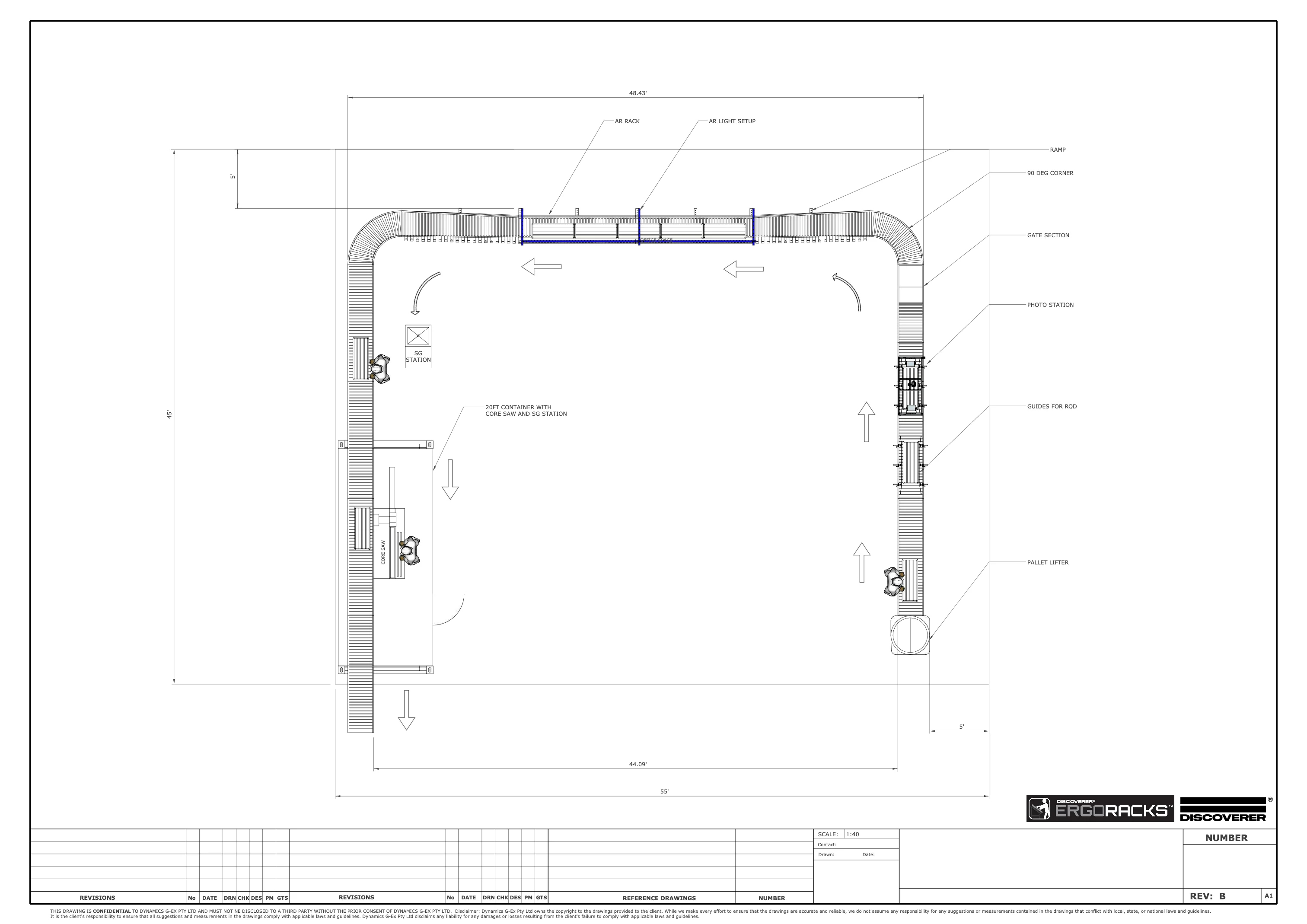 Smaller scale, single room core facility design
