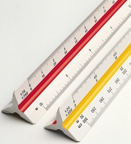 Triangle Scale Rulers 30cm