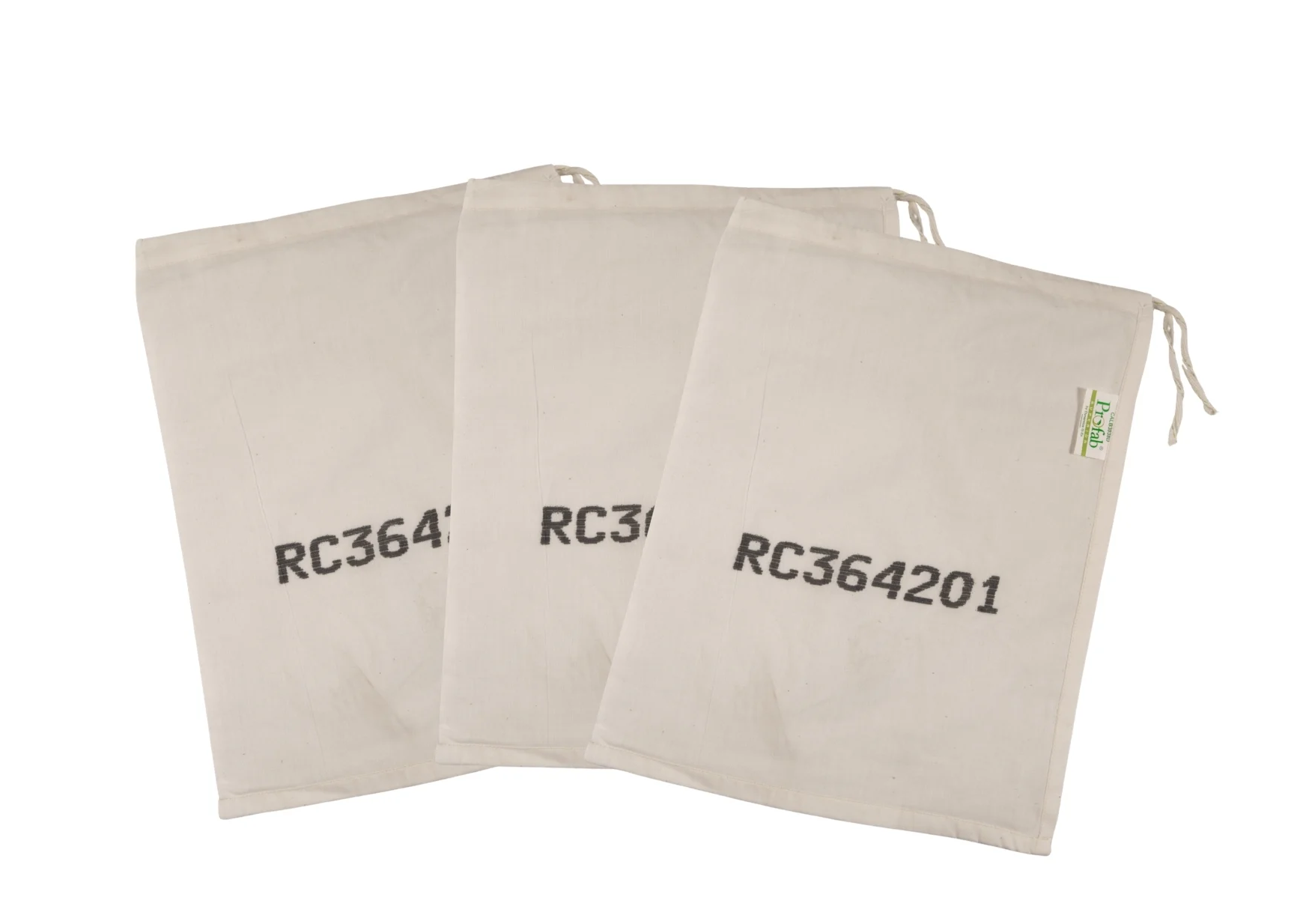 Discoverer Superior Pre-Numbered Drawstring Calico Sample Bags